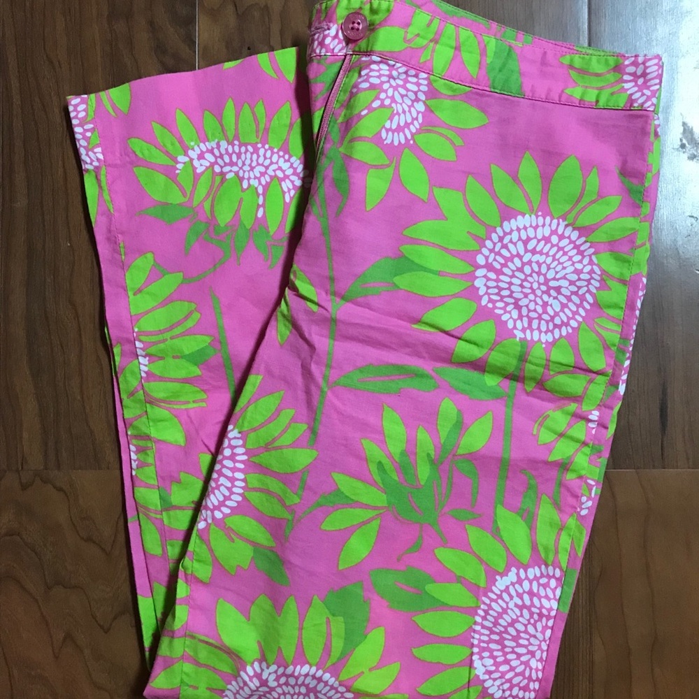 EUC Lilly Pulitzer Vintage Floral Crop Pant HTF - Picture 4 of 9